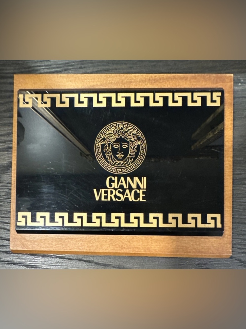 Gianni Versace Vintage license Plaque Meduca